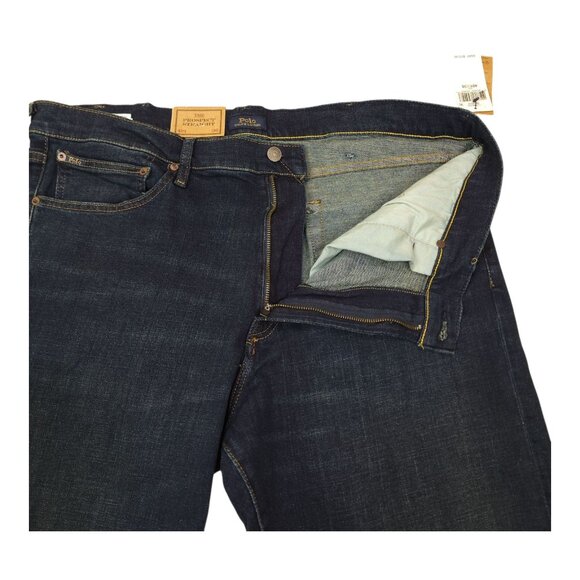 Polo Ralph Lauren Men Prospect Straight Jeans 40T 36 Low Stretch Rope Dyed Denim - Picture 8 of 15